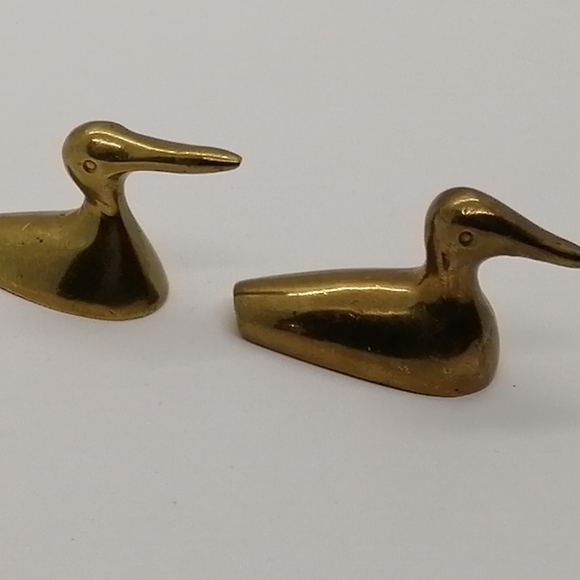 VTG Pair of Small Brass Ducks - Picture 14 of 16